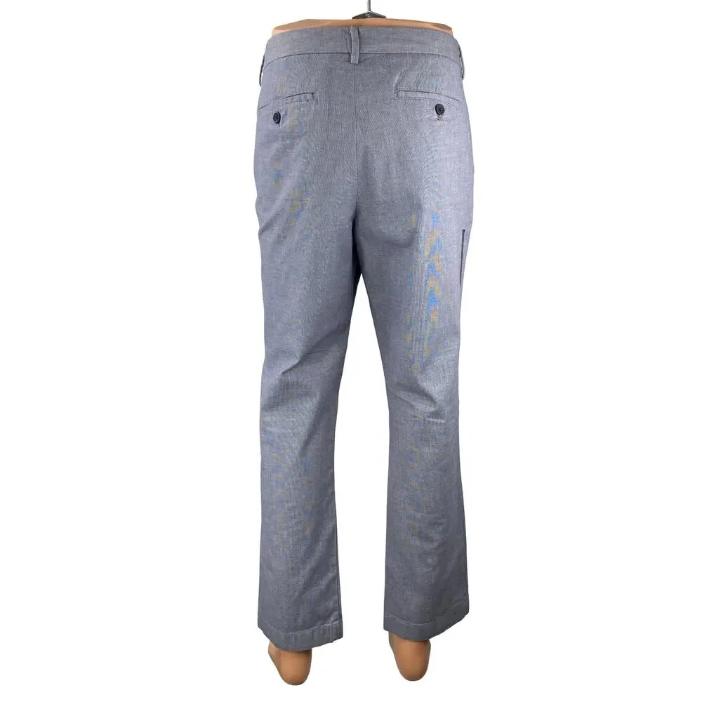 NEW Banana Republic Men's Blue Stretch Slim Fit Trousers Dress Pants Size 35